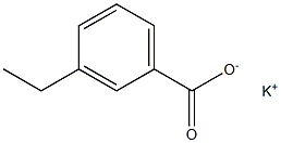 3-Ethylbenzoic acid potassium salt 结构式