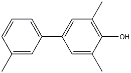 2,6-Dimethyl-4-(3-methylphenyl)phenol 结构式