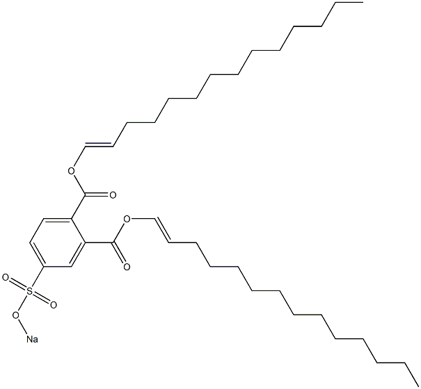 4-(Sodiosulfo)phthalic acid di(1-tetradecenyl) ester 结构式