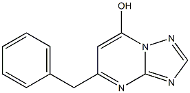 5-Benzyl[1,2,4]triazolo[1,5-a]pyrimidin-7-ol 结构式