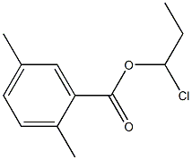 2,5-Dimethylbenzenecarboxylic acid 1-chloropropyl ester 结构式