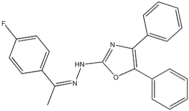 4'-Fluoroacetophenone (4,5-diphenyloxazol-2-yl)hydrazone 结构式
