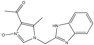 1-[(1H-Benzimidazol-2-yl)methyl]-4-acetyl-5-methyl-1H-imidazole 3-oxide 结构式