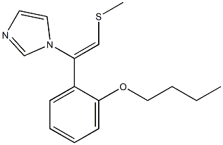 1-[(Z)-2-Methylthio-1-(2-butoxyphenyl)ethenyl]-1H-imidazole 结构式