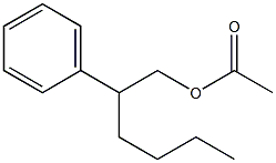 Acetic acid 2-phenylhexyl ester 结构式
