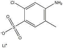 4-Amino-2-chloro-5-methylbenzenesulfonic acid lithium salt 结构式