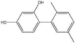 2-(2,5-Dimethylphenyl)benzene-1,5-diol 结构式