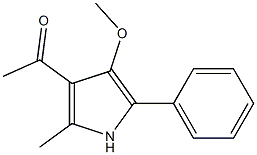 1-(4-Methoxy-2-methyl-5-phenyl-1H-pyrrol-3-yl)ethanone 结构式