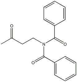 N-(3-Oxobutyl)-N-benzoylbenzamide 结构式