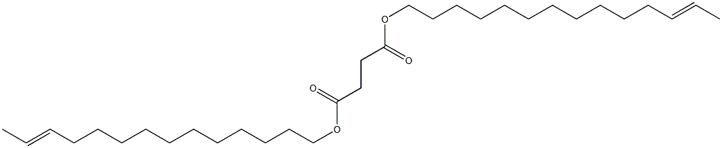 Succinic acid di(12-tetradecenyl) ester 结构式