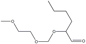 2-[(2-Methoxyethoxy)methoxy]hexanal 结构式