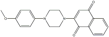 2-[4-(4-Methoxyphenyl)piperazino]-1,4-naphthoquinone 结构式