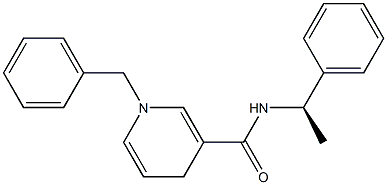 1,4-Dihydro-N-[(R)-1-phenylethyl]-1-benzylpyridine-3-carboxamide 结构式