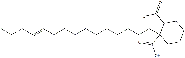 Cyclohexane-1,2-dicarboxylic acid hydrogen 1-(11-pentadecenyl) ester 结构式