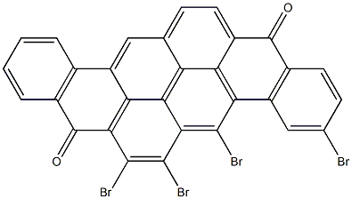 3,5,6,7-Tetrabromo-8,16-pyranthrenedione 结构式