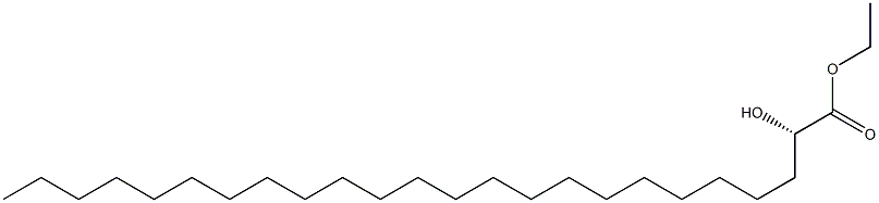 [S,(-)]-2-Hydroxytetracosanoic acid ethyl ester 结构式