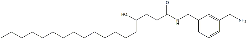 4-Hydroxy-N-(3-aminomethylbenzyl)stearamide 结构式