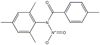 N-Nitro-N-(2,4,6-trimethylphenyl)-4-methylbenzamide 结构式