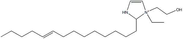 1-Ethyl-1-(2-hydroxyethyl)-2-(9-tetradecenyl)-4-imidazoline-1-ium 结构式