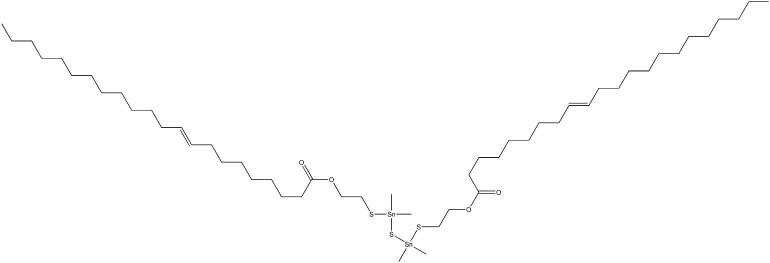 Bis[dimethyl[[2-(8-henicosenylcarbonyloxy)ethyl]thio]stannyl] sulfide 结构式