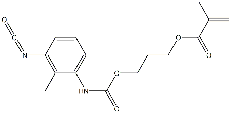 Methacrylic acid 3-[(3-isocyanato-2-methylphenyl)carbamoyloxy]propyl ester 结构式