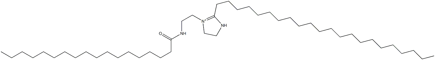 2-Docosyl-1-[2-(stearoylamino)ethyl]-1-imidazoline-1-ium 结构式