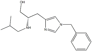 (2S)-3-(1-Benzyl-1H-imidazol-4-yl)-2-isobutylamino-1-propanol 结构式