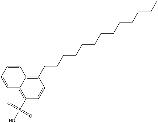 4-Tridecyl-1-naphthalenesulfonic acid 结构式