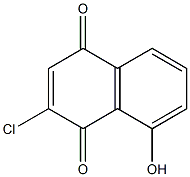 2-Chloro-8-hydroxy-1,4-naphthalenedione 结构式