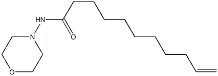 N-(4-Morpholinyl)-10-undecenamide 结构式