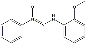 3-(2-Methoxyphenyl)-1-phenyltriazene 1-oxide 结构式