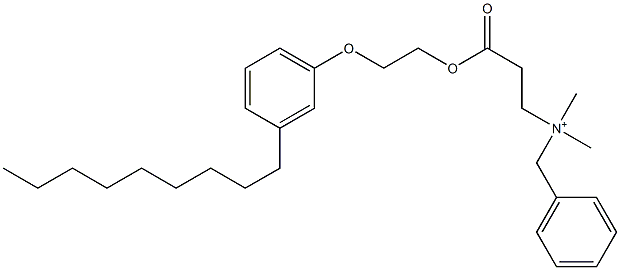 N,N-Dimethyl-N-benzyl-N-[2-[[2-(3-nonylphenyloxy)ethyl]oxycarbonyl]ethyl]aminium 结构式