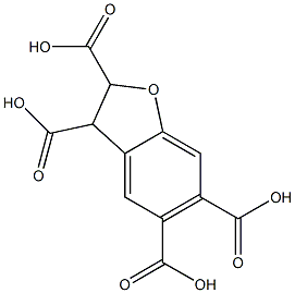 2,3-Dihydrobenzofuran-2,3,5,6-tetracarboxylic acid 结构式
