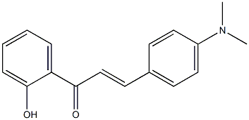 (E)-3-(4-Dimethylaminophenyl)-1-(2-hydroxyphenyl)-2-propen-1-one 结构式