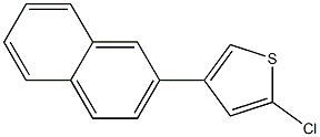 2-Chloro-4-(2-naphtyl)thiophene 结构式