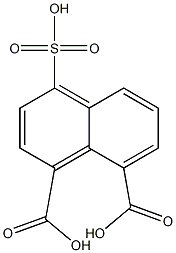 4-Sulfo-1,8-naphthalenedicarboxylic acid 结构式