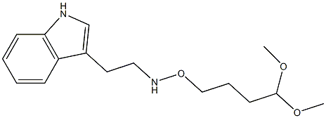 3-[2-[(4,4-Dimethoxybutyloxy)amino]ethyl]-1H-indole 结构式