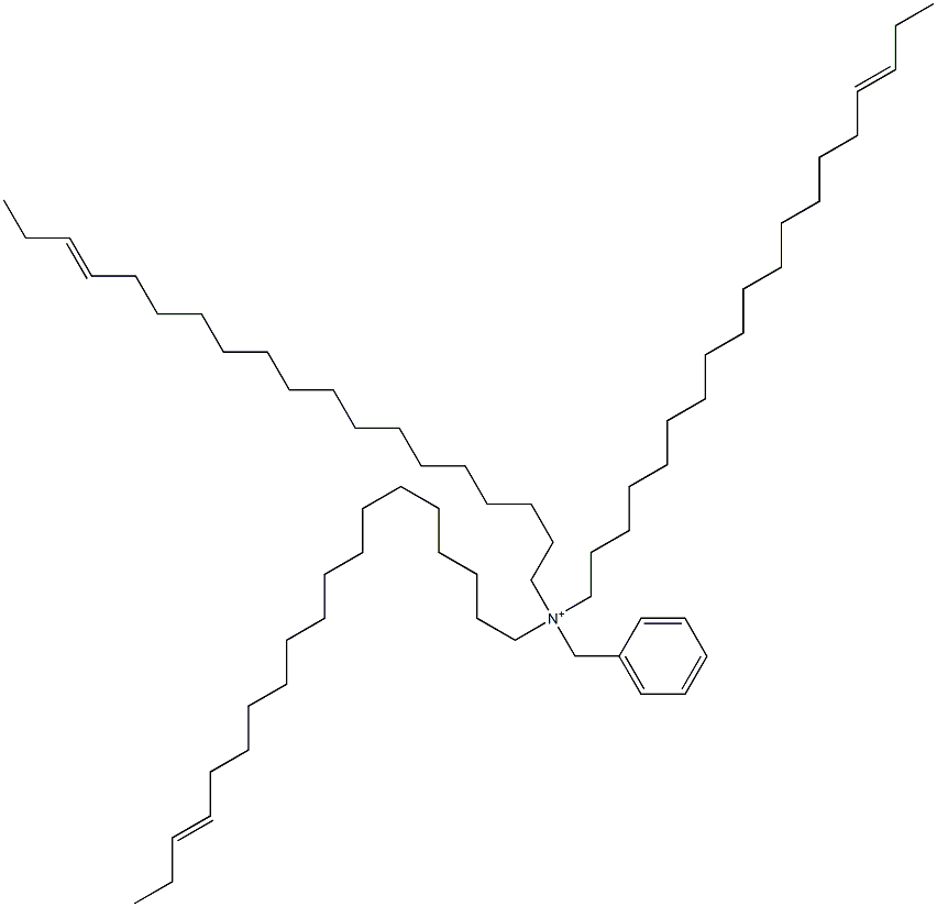 Tri(16-nonadecenyl)benzylaminium 结构式