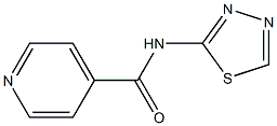 2-[(Isonicotinoyl)amino]-1,3,4-thiadiazole 结构式