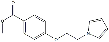 4-[2-(1H-Pyrrol-1-yl)ethoxy]benzoic acid methyl ester 结构式