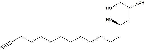 (2R,4R)-16-Heptadecyne-1,2,4-triol 结构式