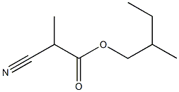 2-Cyanopropionic acid (2-methylbutyl) ester 结构式