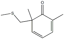 2,6-Dimethyl-6-[methylthiomethyl]-2,4-cyclohexadien-1-one 结构式