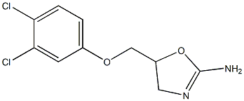 5-[(3,4-Dichlorophenoxy)methyl]-2-oxazolin-2-amine 结构式