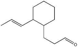 3-[2-(1-Propenyl)cyclohexyl]propanal 结构式