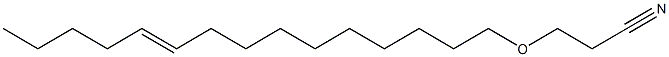 3-(10-Pentadecenyloxy)propionitrile 结构式