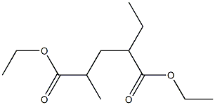 Hexane-2,4-dicarboxylic acid diethyl ester 结构式