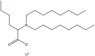 2-(Dioctylamino)hexanoic acid lithium salt 结构式