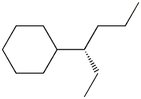 [S,(-)]-3-Cyclohexylhexane 结构式