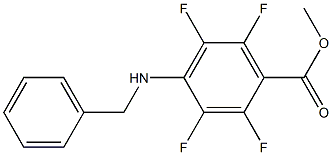 4-Benzylamino-2,3,5,6-tetrafluorobenzoic acid methyl ester 结构式